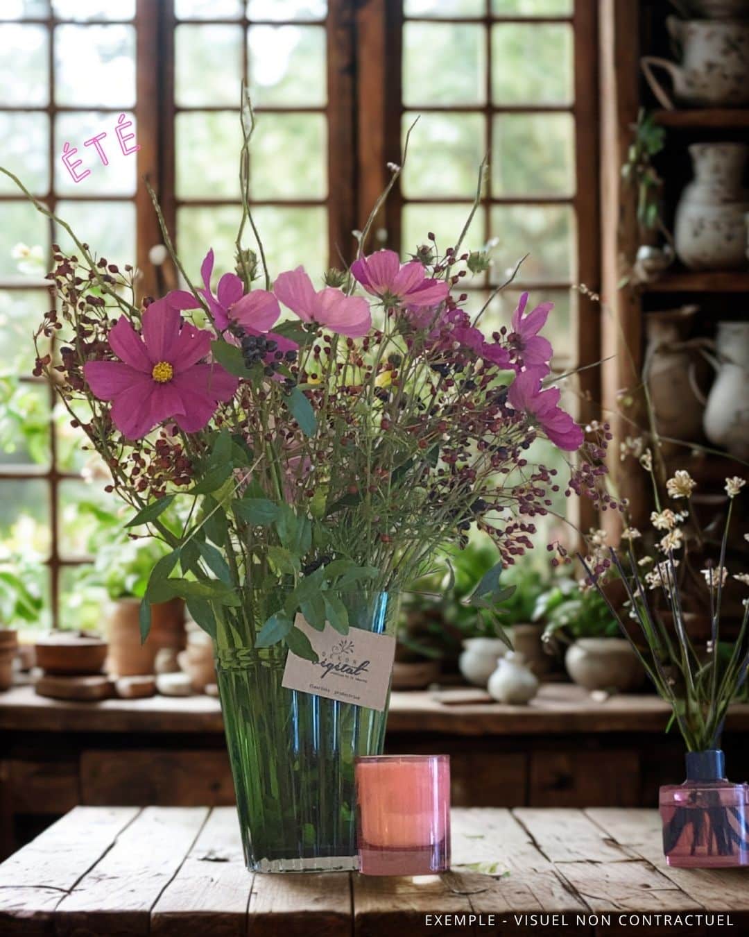 Bouquet 4 saisons dans une maison