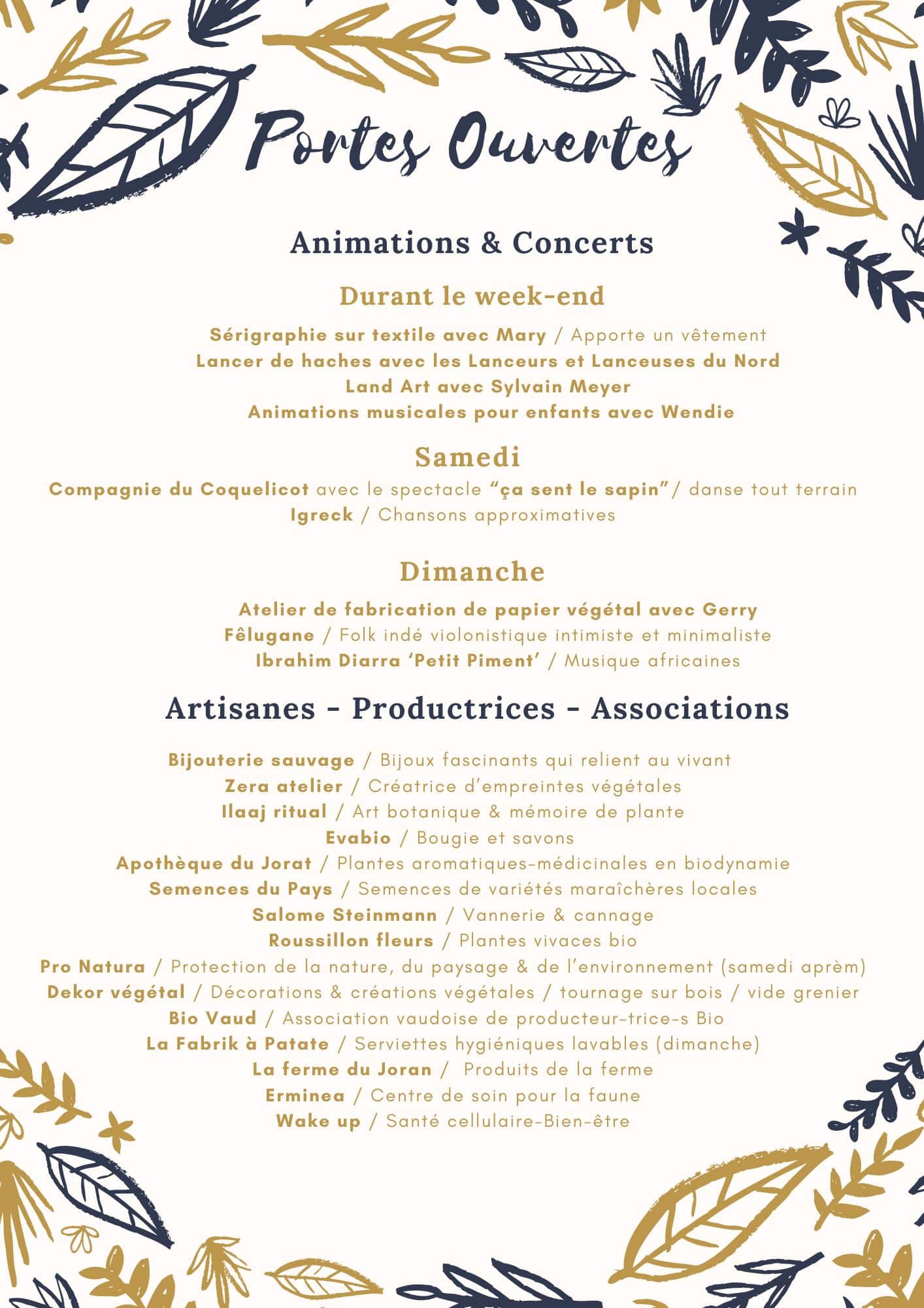 Programme pop up 1
