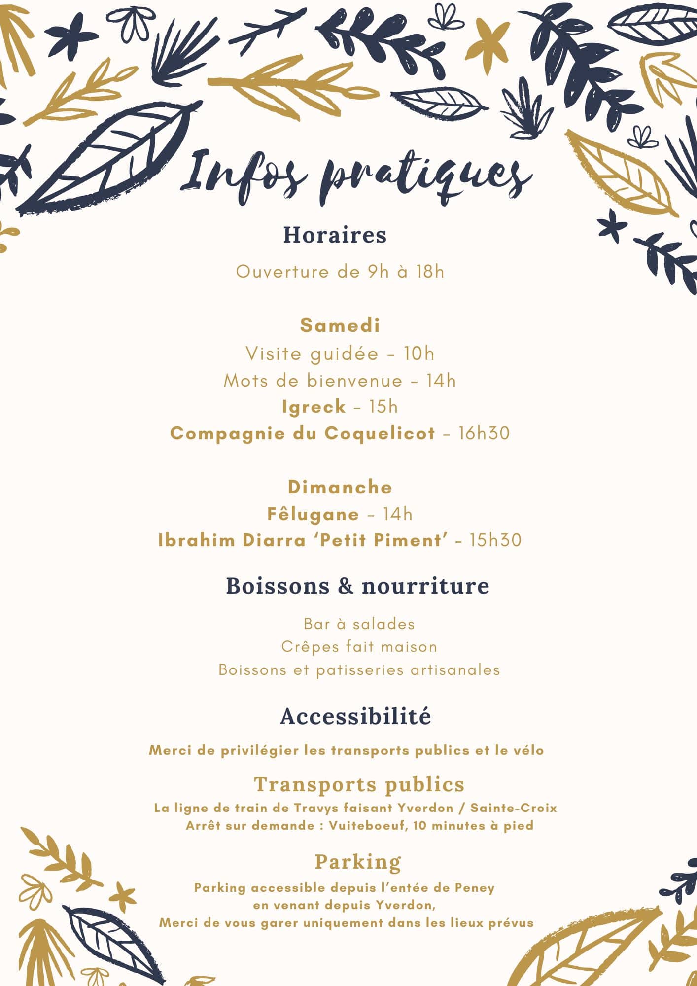 Programme info pratique